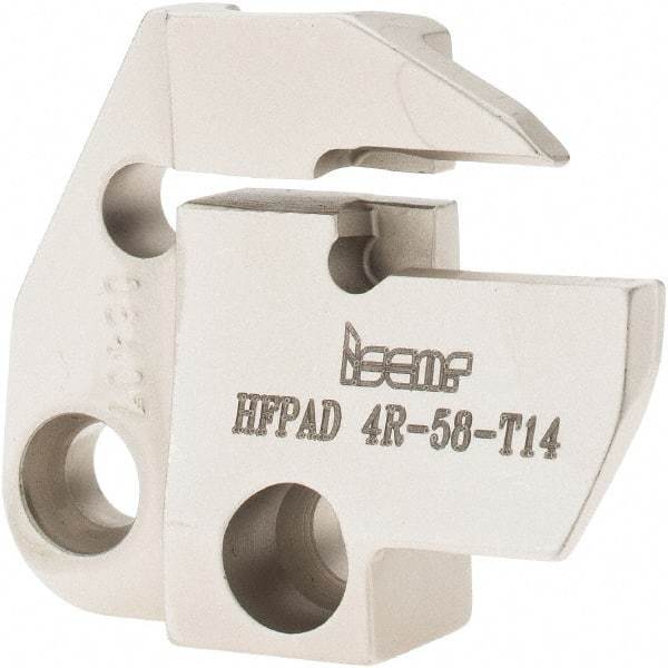 Iscar - Right Hand Cut, 4mm Insert Width, Cutoff & Grooving Support Blade for Indexables - 14mm Max Depth of Cut, 5.8mm Head Projection - Americas Industrial Supply