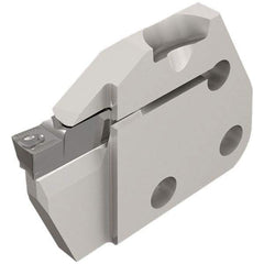 Iscar - Left Hand Cut, 4.76mm Insert Width, Cutoff & Grooving Support Blade for Indexables - 12mm Max Depth of Cut, 6mm Head Projection - Americas Industrial Supply