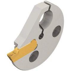 Iscar - Left Hand Cut Indexable Grooving Cartridge - GIPI, GIPI-RX/LX, TIPI-MT, TIPI-WT Insert Style - Americas Industrial Supply