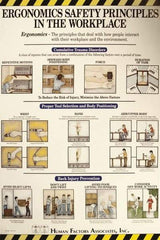 NMC - 24" Wide x 36" High Laminated Paper Ergonomics Information Poster - English - Americas Industrial Supply
