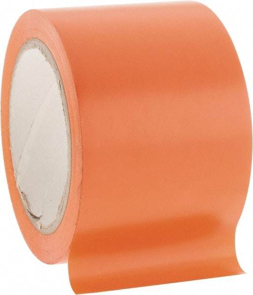 NMC - Orange Solid Color Vinyl Tape - 3" Wide x 108' Long x 0.002" Thick, General Traffic - Americas Industrial Supply