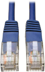 Tripp-Lite - Cat5e, 24 AWG, 8 Wires, 350 MHz, Unshielded Network & Ethernet Cable - Blue, PVC, 7' OAL - Americas Industrial Supply