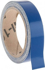 NMC - Blue Solid Color Vinyl Tape - 1" Wide x 30' Long x 0.002" Thick, General Traffic - Americas Industrial Supply