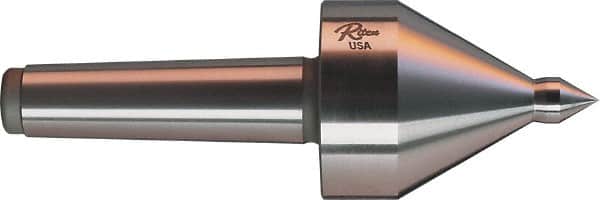 Riten - MT5 Taper Shank, 3-1/2" Head Diam 1,165 Lb Capacity Live Center - 3,500 Max RPM, 4-5/8" Head Length, 3/4" Point Diam, 1-1/8" Point Len, 1,165 Lb Max Workpc, 4-5/8" OAL, Pipe Nose Point - Americas Industrial Supply