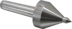 Riten - MT3 Taper Shank, 2-1/4" Head Diam 330 Lb Capacity Live Center - 5,000 Max RPM, 3-3/16" Head Length, 1/2" Point Diam, 3/4" Point Len, 330 Lb Max Workpc, 3-3/16" OAL, Pipe Nose Point - Americas Industrial Supply