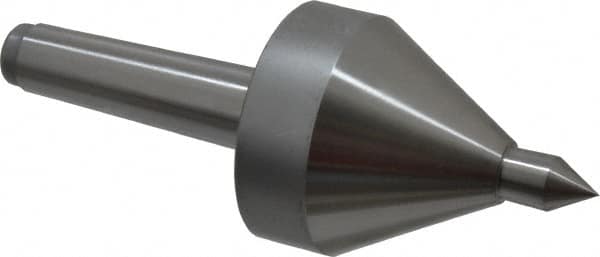Riten - MT3 Taper Shank, 2-5/8" Head Diam 685 Lb Capacity Live Center - 4,000 Max RPM, 3-3/16" Head Length, 5/8" Point Diam, 15/16" Point Len, 685 Lb Max Workpc, 3-3/16" OAL, Pipe Nose Point - Americas Industrial Supply