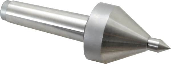 Riten - MT4 Taper Shank, 2-5/8" Head Diam 685 Lb Capacity Live Center - 4,000 Max RPM, 3-7/8" Head Length, 5/8" Point Diam, 15/16" Point Len, 685 Lb Max Workpc, 3-7/8" OAL, Pipe Nose Point - Americas Industrial Supply