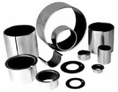 TriStar - 3/16" Inside x 1/4" Outside Diam, Steel/PTFE Sleeve Bearing - 3/8" OAL - Americas Industrial Supply