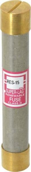 Cooper Bussmann - 600 VAC, 15 Amp, Time Delay Renewable Fuse - Fuse Holder Mount, 127mm OAL, 10 (RMS) kA Rating, 13/16" Diam - Americas Industrial Supply