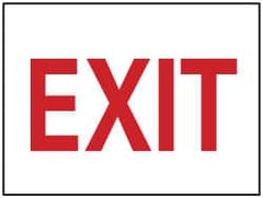 NMC - Exit, Aluminum Exit Sign - 14" Wide x 10" High - Americas Industrial Supply