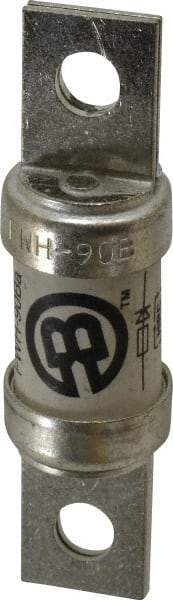 Cooper Bussmann - 500 VAC/VDC, 90 Amp, Fast-Acting Semiconductor/High Speed Fuse - Bolt-on Mount, 3-5/8" OAL, 200 (RMS Symmetrical), 50 at DC kA Rating, 0.947" Diam - Americas Industrial Supply