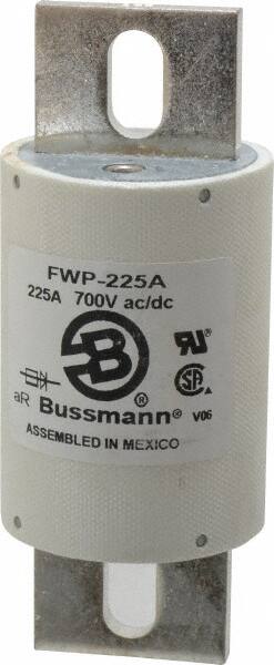 Cooper Bussmann - 700 VAC/VDC, 225 Amp, Fast-Acting Semiconductor/High Speed Fuse - Stud Mount Mount, 5-3/32" OAL, 200 (RMS), 50 at DC kA Rating, 2" Diam - Americas Industrial Supply