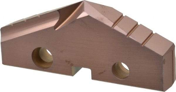 Allied Machine and Engineering - 2-1/8" Diam x 5/16" Thick, Seat Code 4, 132° Included Angle Spade Drill Insert - AM200 Coated, Cobalt, Grade Super Cobalt, Series GEN2 T-A - Americas Industrial Supply