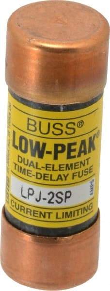 Cooper Bussmann - 300 VDC, 600 VAC, 2 Amp, Time Delay General Purpose Fuse - Fuse Holder Mount, 2-1/4" OAL, 100 at DC, 300 at AC (RMS) kA Rating, 13/16" Diam - Americas Industrial Supply