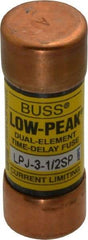 Cooper Bussmann - 300 VDC, 600 VAC, 3.5 Amp, Time Delay General Purpose Fuse - Fuse Holder Mount, 2-1/4" OAL, 100 at DC, 300 at AC (RMS) kA Rating, 13/16" Diam - Americas Industrial Supply