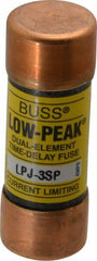 Cooper Bussmann - 300 VDC, 600 VAC, 3 Amp, Time Delay General Purpose Fuse - Fuse Holder Mount, 2-1/4" OAL, 100 at DC, 300 at AC (RMS) kA Rating, 13/16" Diam - Americas Industrial Supply