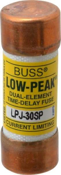 Cooper Bussmann - 300 VDC, 600 VAC, 30 Amp, Time Delay General Purpose Fuse - Fuse Holder Mount, 2-1/4" OAL, 100 at DC, 300 at AC (RMS) kA Rating, 13/16" Diam - Americas Industrial Supply