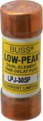 Cooper Bussmann - 300 VDC, 600 VAC, 30 Amp, Time Delay General Purpose Fuse - Fuse Holder Mount, 2-1/4" OAL, 100 at DC, 300 at AC (RMS) kA Rating, 13/16" Diam - Americas Industrial Supply