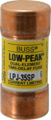 Cooper Bussmann - 300 VDC, 600 VAC, 35 Amp, Time Delay General Purpose Fuse - Fuse Holder Mount, 2-3/8" OAL, 100 at DC, 300 at AC (RMS) kA Rating, 1-1/16" Diam - Americas Industrial Supply