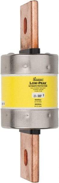 Cooper Bussmann - 300 VDC, 600 VAC, 500 Amp, Time Delay General Purpose Fuse - Bolt-on Mount, 203.2mm OAL, 100 at DC, 300 at AC (RMS) kA Rating, 2-1/2" Diam - Americas Industrial Supply