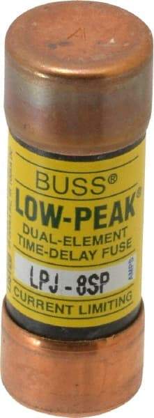 Cooper Bussmann - 300 VDC, 600 VAC, 8 Amp, Time Delay General Purpose Fuse - Fuse Holder Mount, 2-1/4" OAL, 100 at DC, 300 at AC (RMS) kA Rating, 13/16" Diam - Americas Industrial Supply