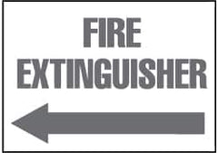 NMC - Fire Extinguisher, Plastic Fire Sign - 14" Wide x 10" High - Americas Industrial Supply