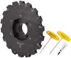 Kennametal - Shell Mount Connection, 0.709" Cutting Width, 3-5/16" Depth of Cut, 12" Cutter Diam, 2-1/2" Hole Diam, 18 Tooth Indexable Slotting Cutter - KSSS Toolholder, SD.. 43.. Insert, Neutral Cutting Direction - Americas Industrial Supply