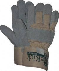MCR Safety - Size S Cowhide Work Gloves - Uncoated, Safety Cuff, Gray, Paired - Americas Industrial Supply