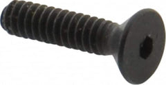 Holo-Krome - #4-40 UNC Hex Socket Drive, 82° Flat Screw - Alloy Steel, Black Oxide Finish, Fully Threaded, 1/2" OAL - Americas Industrial Supply