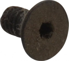 Holo-Krome - #5-40 UNC Hex Socket Drive, 82° Flat Screw - Alloy Steel, Black Oxide Finish, Fully Threaded, 1/4" OAL - Americas Industrial Supply