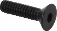Holo-Krome - #5-40 UNC Hex Socket Drive, 82° Flat Screw - Alloy Steel, Black Oxide Finish, Fully Threaded, 1/2" OAL - Americas Industrial Supply