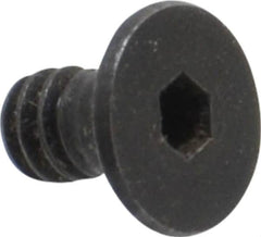 Holo-Krome - #6-32 UNC Hex Socket Drive, 82° Flat Screw - Alloy Steel, Black Oxide Finish, Fully Threaded, 1/4" OAL - Americas Industrial Supply