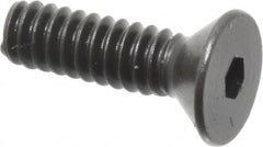 Holo-Krome - #6-32 UNC Hex Socket Drive, 82° Flat Screw - Alloy Steel, Black Oxide Finish, Fully Threaded, 1/2" OAL - Americas Industrial Supply