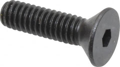 Holo-Krome - #8-32 UNC Hex Socket Drive, 82° Flat Screw - Alloy Steel, Black Oxide Finish, Fully Threaded, 5/8" OAL - Americas Industrial Supply