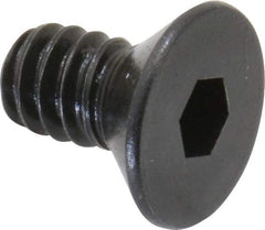 Holo-Krome - #10-24 UNC Hex Socket Drive, 82° Flat Screw - Alloy Steel, Black Oxide Finish, Fully Threaded, 3/8" OAL - Americas Industrial Supply