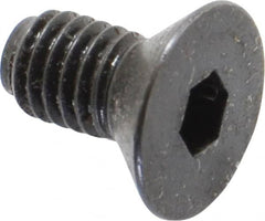 Holo-Krome - #10-32 UNF Hex Socket Drive, 82° Flat Screw - Alloy Steel, Black Oxide Finish, Fully Threaded, 3/8" OAL - Americas Industrial Supply