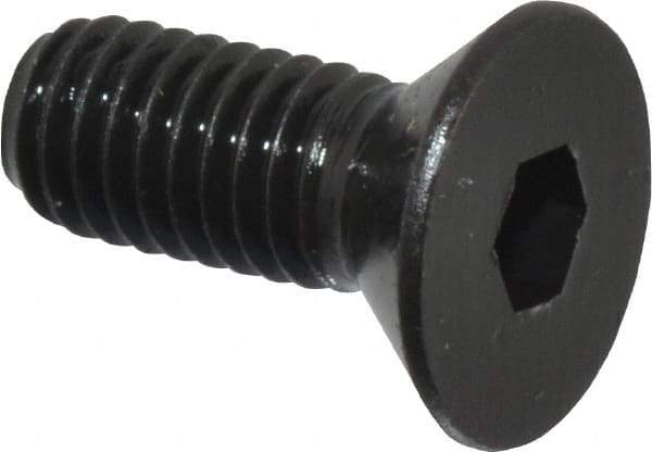 Holo-Krome - #10-32 UNF Hex Socket Drive, 82° Flat Screw - Alloy Steel, Black Oxide Finish, Fully Threaded, 1/2" OAL - Americas Industrial Supply