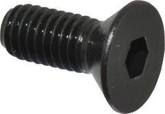 Holo-Krome - #10-32 UNF Hex Socket Drive, 82° Flat Screw - Alloy Steel, Black Oxide Finish, Fully Threaded, 1/2" OAL - Americas Industrial Supply