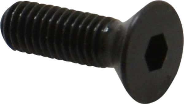 Holo-Krome - #10-32 UNF Hex Socket Drive, 82° Flat Screw - Alloy Steel, Black Oxide Finish, Fully Threaded, 5/8" OAL - Americas Industrial Supply