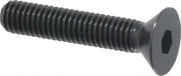 Holo-Krome - #10-32 UNF Hex Socket Drive, 82° Flat Screw - Alloy Steel, Black Oxide Finish, Fully Threaded, 1" OAL - Americas Industrial Supply