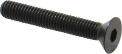 Holo-Krome - #10-32 UNF Hex Socket Drive, 82° Flat Screw - Alloy Steel, Black Oxide Finish, Fully Threaded, 1-1/4" OAL - Americas Industrial Supply