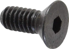 Holo-Krome - 1/4-20 UNC Hex Socket Drive, 82° Flat Screw - Alloy Steel, Black Oxide Finish, Fully Threaded, 5/8" OAL - Americas Industrial Supply