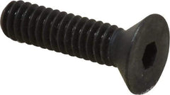 Holo-Krome - 1/4-20 UNC Hex Socket Drive, 82° Flat Screw - Alloy Steel, Black Oxide Finish, Fully Threaded, 1" OAL - Americas Industrial Supply