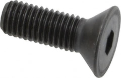 Holo-Krome - 1/4-28 UNF Hex Socket Drive, 82° Flat Screw - Alloy Steel, Black Oxide Finish, Fully Threaded, 3/4" OAL - Americas Industrial Supply