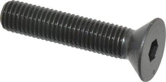 Holo-Krome - 1/4-28 UNF Hex Socket Drive, 82° Flat Screw - Alloy Steel, Black Oxide Finish, Fully Threaded, 1-1/4" OAL - Americas Industrial Supply