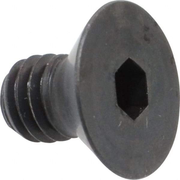 Holo-Krome - 5/16-18 UNC Hex Socket Drive, 82° Flat Screw - Alloy Steel, Black Oxide Finish, Fully Threaded, 1/2" OAL - Americas Industrial Supply