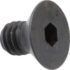 Holo-Krome - 5/16-18 UNC Hex Socket Drive, 82° Flat Screw - Alloy Steel, Black Oxide Finish, Fully Threaded, 1/2" OAL - Americas Industrial Supply