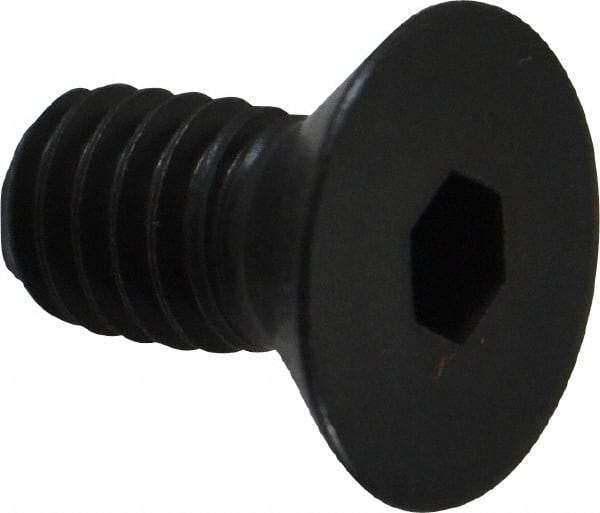 Holo-Krome - 5/16-18 UNC Hex Socket Drive, 82° Flat Screw - Alloy Steel, Black Oxide Finish, Fully Threaded, 5/8" OAL - Americas Industrial Supply