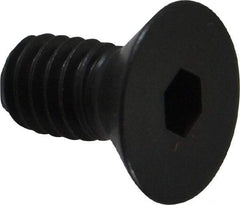 Holo-Krome - 5/16-18 UNC Hex Socket Drive, 82° Flat Screw - Alloy Steel, Black Oxide Finish, Fully Threaded, 5/8" OAL - Americas Industrial Supply