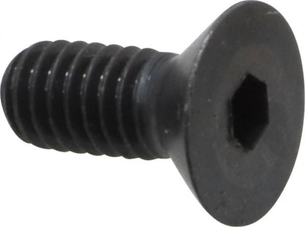 Holo-Krome - 5/16-18 UNC Hex Socket Drive, 82° Flat Screw - Alloy Steel, Black Oxide Finish, Fully Threaded, 3/4" OAL - Americas Industrial Supply